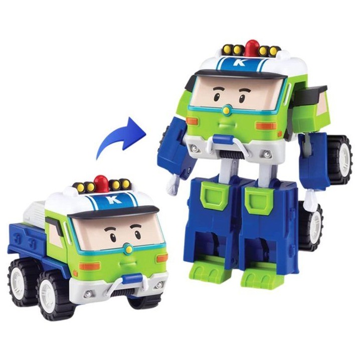 Figurine robot 10 cm - Silverlit – Robocar Poli – Véhicule Transformable Keaton 2-en-1