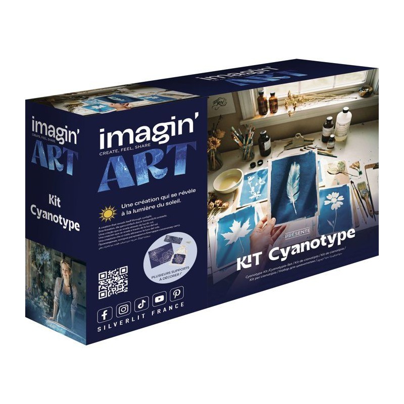 Kit de création artistique - Silverlit – Imagin'Art - Kit Cyanotype