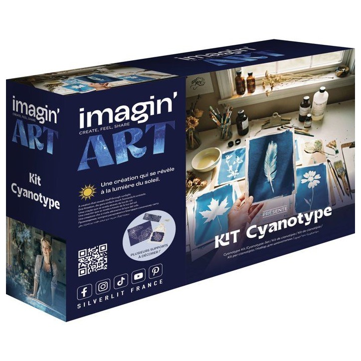 Kit de création artistique - Silverlit – Imagin'Art - Kit Cyanotype Kit de création artistique - Silverlit – Imagin'Art - Kit Cyanotype