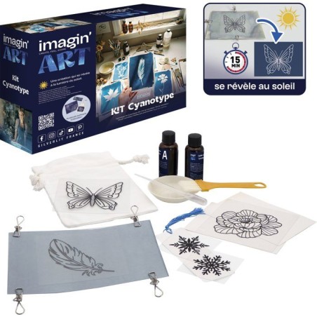 Kit de création artistique - Silverlit – Imagin'Art - Kit Cyanotype