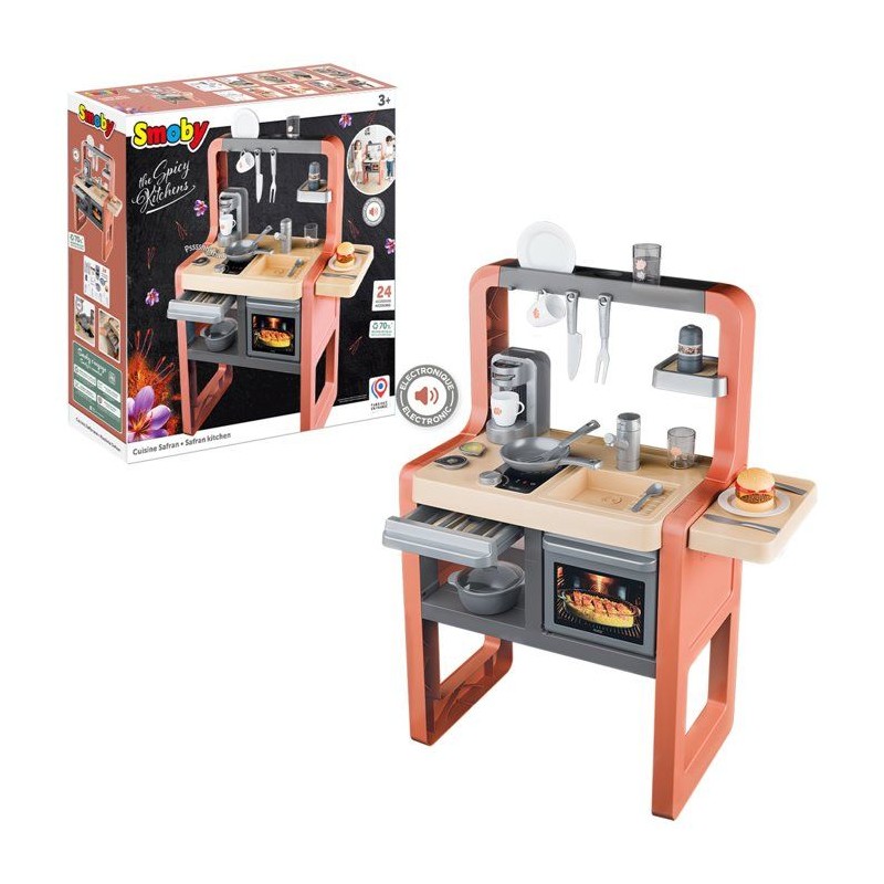 Cuisine pour enfant - Smoby - Modele Safran - Des 3 ans - Accessoires