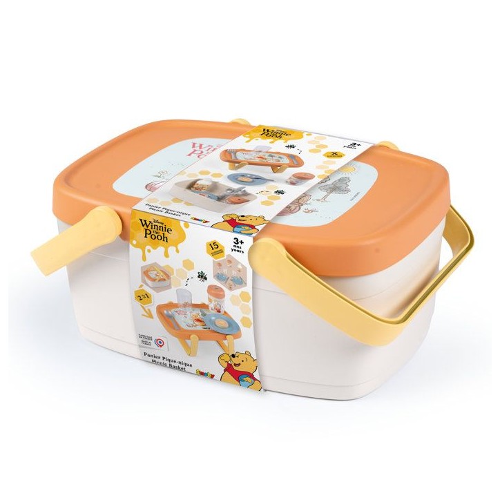 Smoby - Winnie l'ourson - Panier Pique Nique 2en1 - Des 2ans Smoby - Winnie l'ourson - Panier Pique Nique 2en1 - Des 2ans