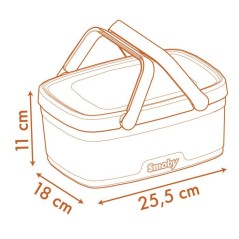 Smoby - Winnie l'ourson - Panier Pique Nique 2en1 - Des 2ans