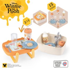 Smoby - Winnie l'ourson - Panier Pique Nique 2en1 - Des 2ans