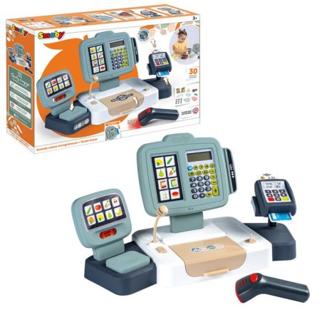 Smoby - Grande Caisse Enregistreuse - Des 3 ans - 30 accessoires - Fab