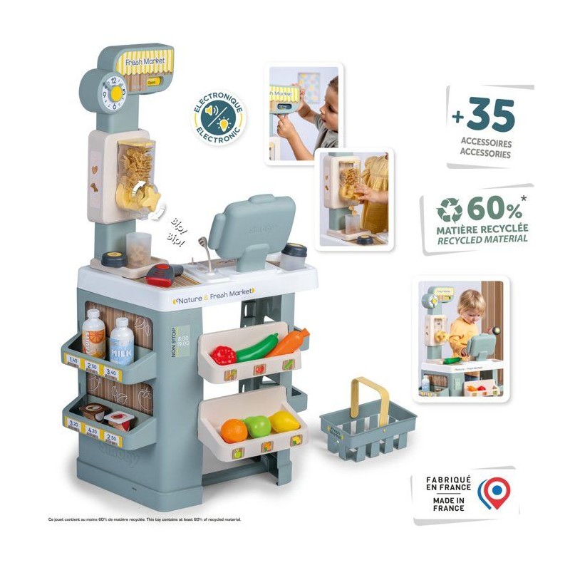 Smoby - Nature&Fresh Market - Des 3 ans - Fabriqué en France