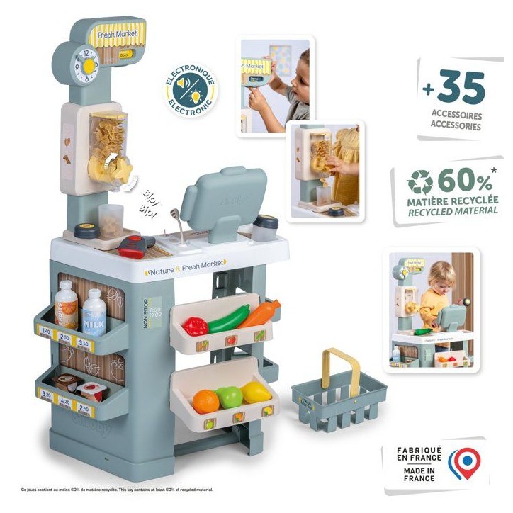 Smoby - Nature&Fresh Market - Des 3 ans - Fabriqué en France
