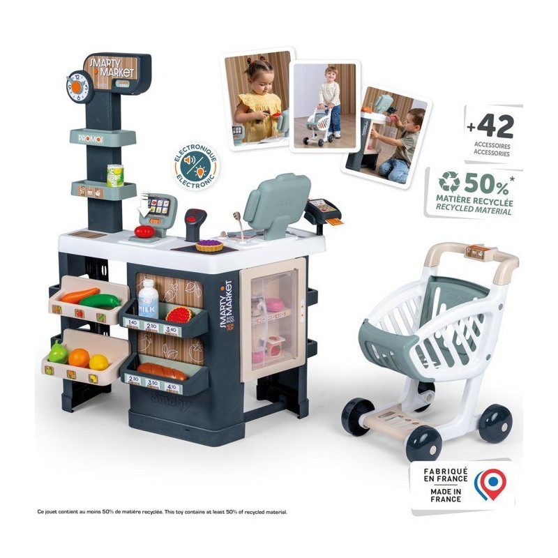 Smoby - Smarty Market - Des 3ans - Fabriqué en France