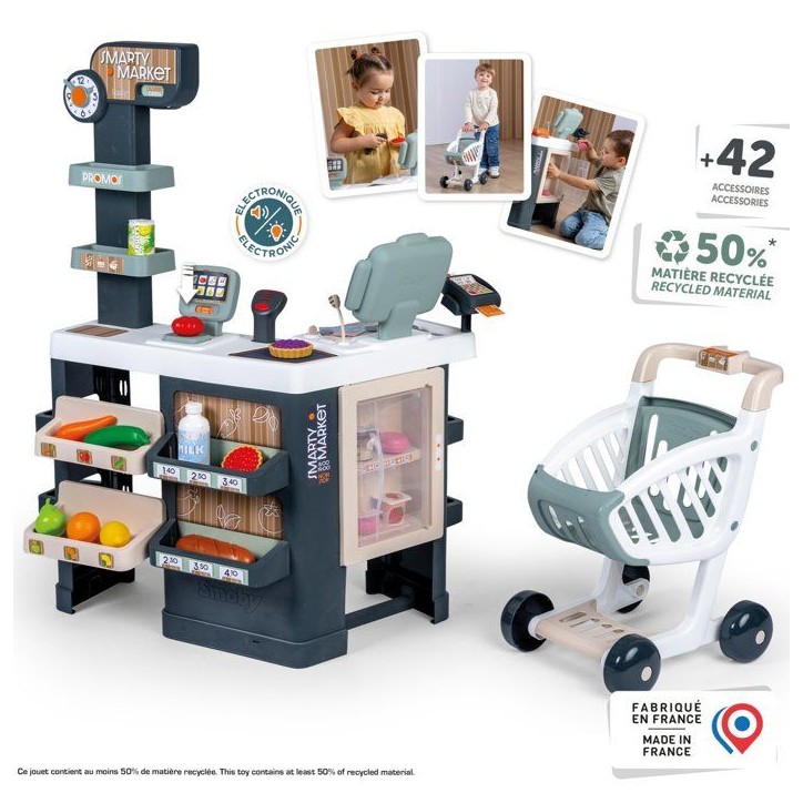 Smoby - Smarty Market - Des 3ans - Fabriqué en France