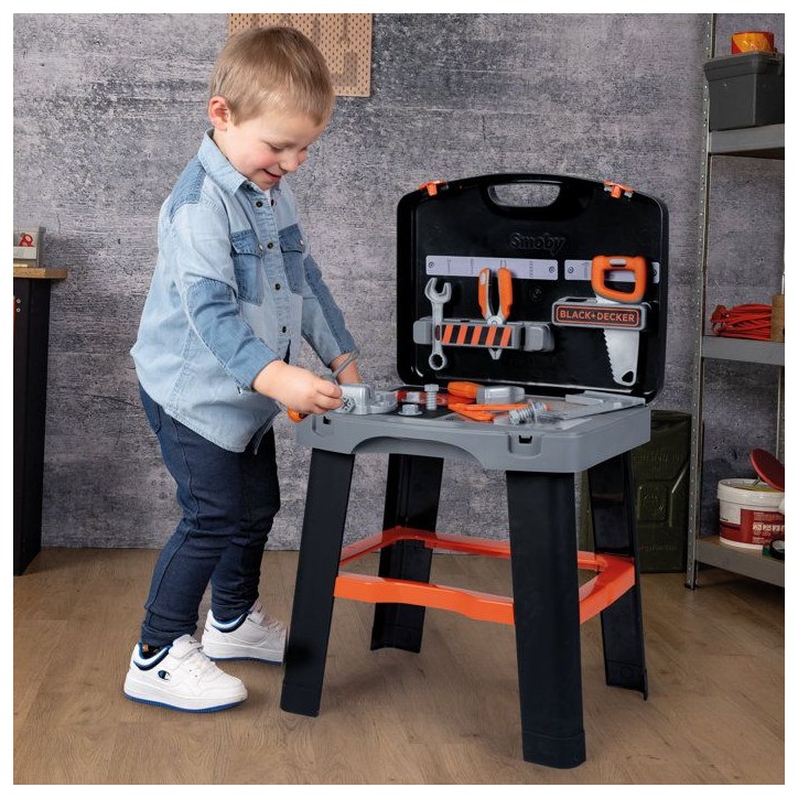 Smoby - B+D Etabli Bricolo Smart - Des 3ans - Fabriqué en France