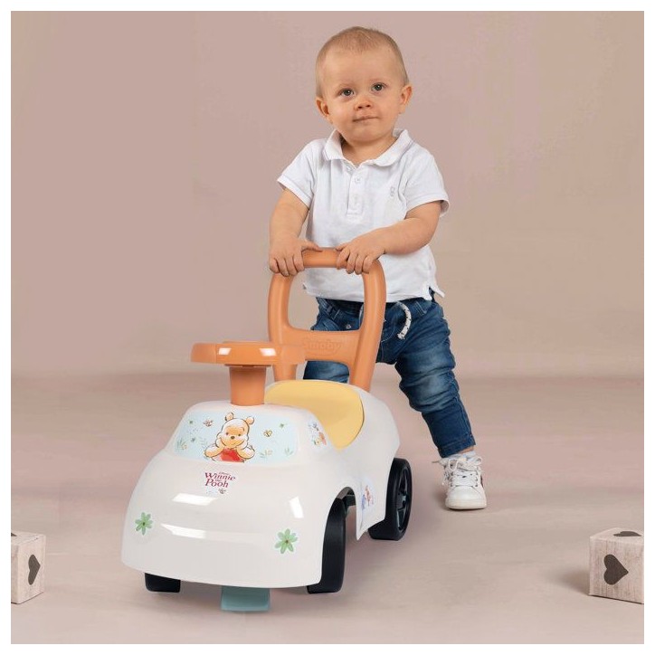 Porteur Auto - Smoby - Winnie l'ourson - Des 10 mois - Fabriqué en France