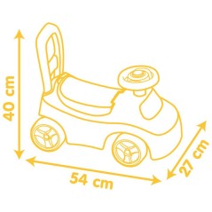Porteur Auto - Smoby - Winnie l'ourson - Des 10 mois - Fabriqué en Fr