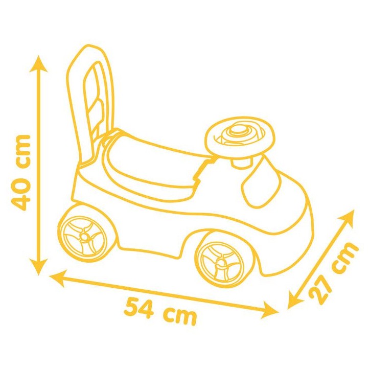 Porteur Auto - Smoby - Winnie l'ourson - Des 10 mois - Fabriqué en France