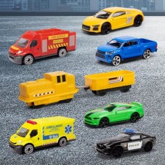 Majorette - Super city garage - 2 niveaux - Sons et lumieres - 6 véhi