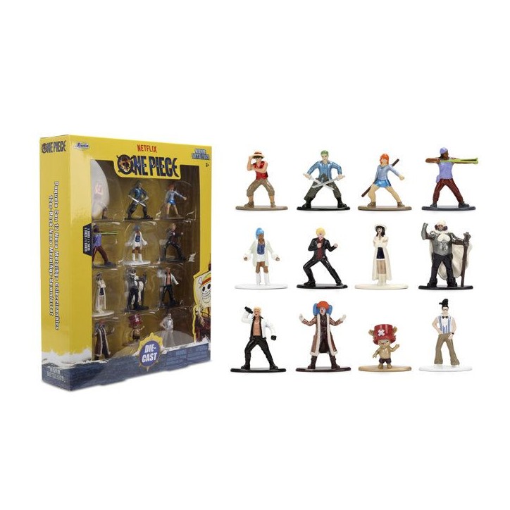 Jada - Figurine - One Piece 4Cm - Set 12Pieces - Des 3 ans Jada - Figurine - One Piece 4Cm - Set 12Pieces - Des 3 ans