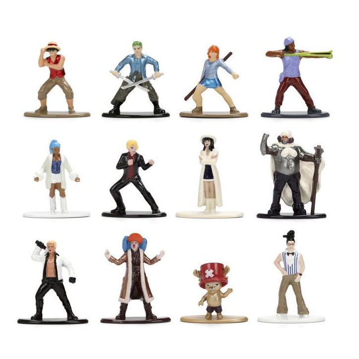 Jada - Figurine - One Piece 4Cm - Set 12Pieces - Des 3 ans Jada - Figurine - One Piece 4Cm - Set 12Pieces - Des 3 ans