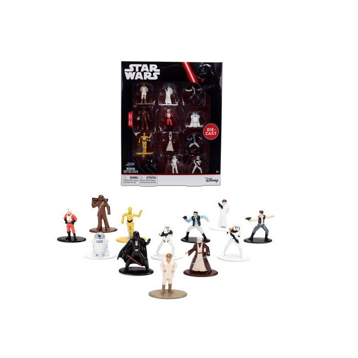 Jada - Figurines Star Wars - 4cm - Set 12 pieces