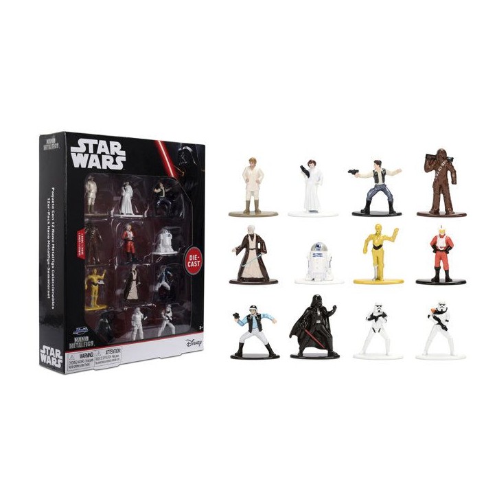 Jada - Figurines Star Wars - 4cm - Set 12 pieces