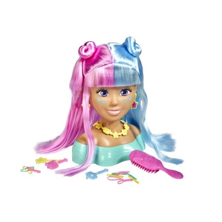Tete a Coiffer - Kawaii Hi - Simba - Cheveux bicolores longs, doux et