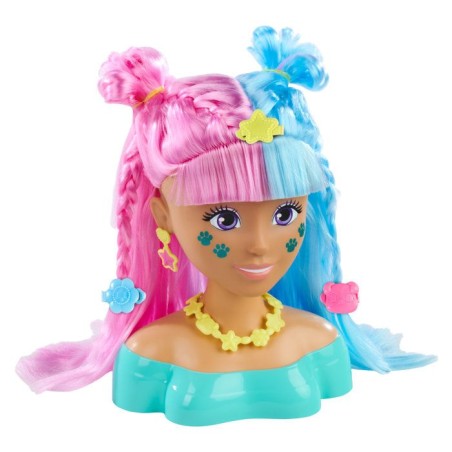 Tete a Coiffer - Kawaii Hi - Simba - Cheveux bicolores longs, doux et faciles a coiffer. - Des 4 ans