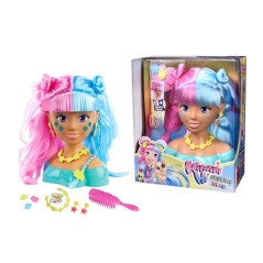 Tete a Coiffer - Kawaii Hi - Simba - Cheveux bicolores longs, doux et