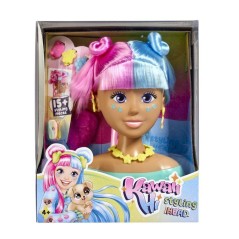 Tete a Coiffer - Kawaii Hi - Simba - Cheveux bicolores longs, doux et