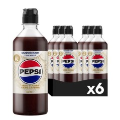Concentré boisson SODASTREAM - Pepsi Zéro Sans Caféine - Jusqu'a 9