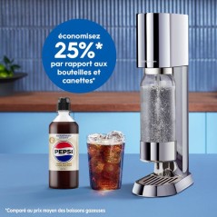 Concentré boisson SODASTREAM - Pepsi Zéro Sans Caféine - Jusqu'a 9
