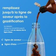 Concentré boisson SODASTREAM - Pepsi Zéro Sans Caféine - Jusqu'a 9