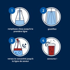Concentré boisson SODASTREAM - Pepsi Zéro Sans Caféine - Jusqu'a 9