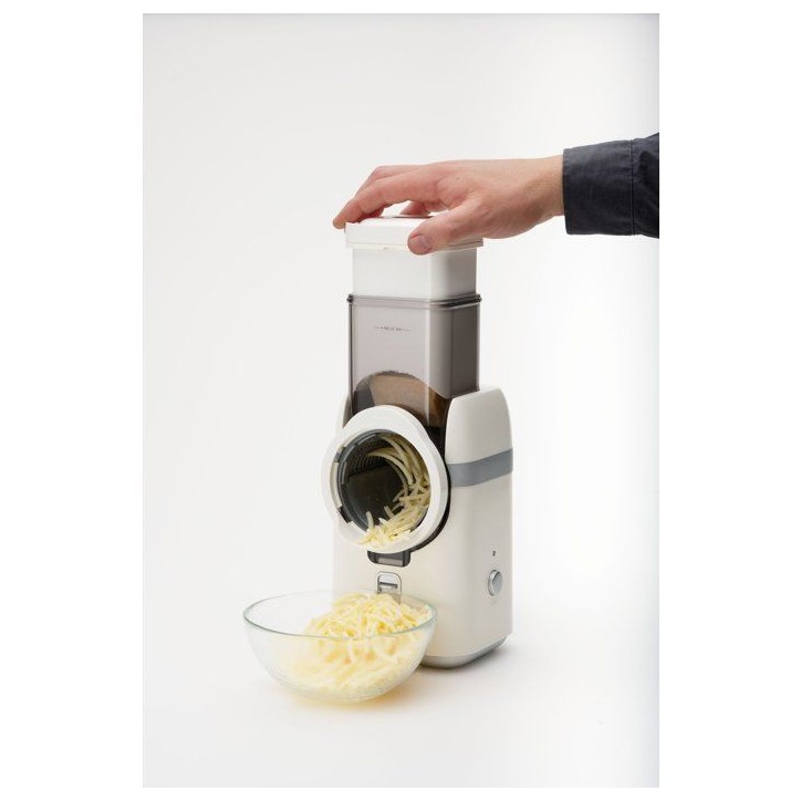 Râpe a légumes électrique - multifonction - SOLIS - Multi Slicer 8402 - Sans BPA - 5 lames interchangeables - 80 W Râpe a légumes électrique - multifonction - SOLIS - Multi Slicer 8402 - Sans BPA - 5 lames interchangeables - 80 W