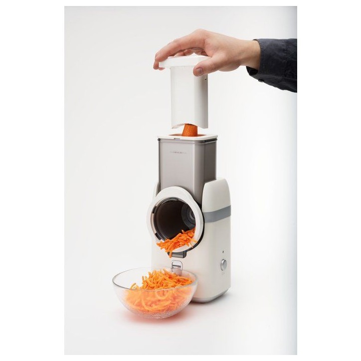Râpe a légumes électrique - multifonction - SOLIS - Multi Slicer 8402 - Sans BPA - 5 lames interchangeables - 80 W Râpe a légumes électrique - multifonction - SOLIS - Multi Slicer 8402 - Sans BPA - 5 lames interchangeables - 80 W