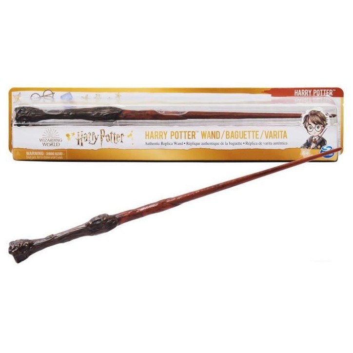SPINMASTER Wizarding World Baguette Harry Potter - Réplique 30 cm, carte d'entraînement aux sorts incluse - Des 6 ans SPINMASTER Wizarding World Baguette Harry Potter - Réplique 30 cm, carte d'entraînement aux sorts incluse - Des 6 ans