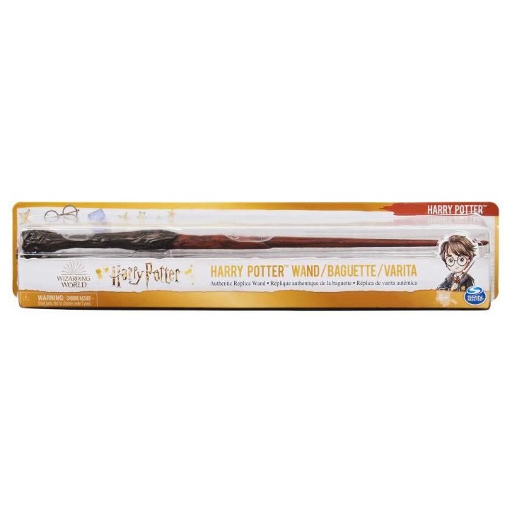 SPINMASTER Wizarding World Baguette Harry Potter - Réplique 30 cm, carte d'entraînement aux sorts incluse - Des 6 ans SPINMASTER Wizarding World Baguette Harry Potter - Réplique 30 cm, carte d'entraînement aux sorts incluse - Des 6 ans