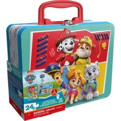 SPINMASTER Pat' Patrouille - Grande Valisette Métal 2 Puzzles Lenticu