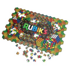 Puzzle Impossible 604 Pieces Lenticulaires Rubik's - 2 Puzzles en 1 -