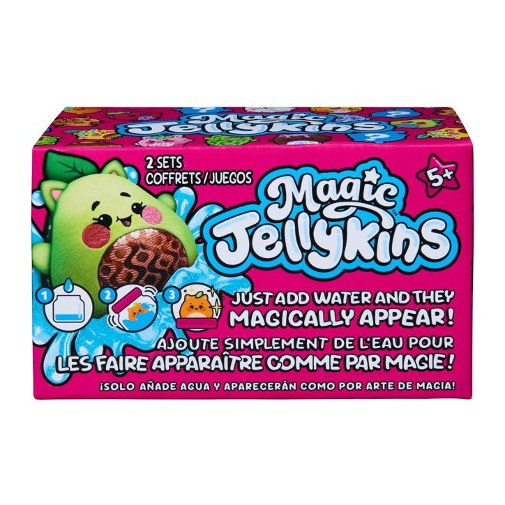 Pack de 2 Peluches Surprises Magic Jellykins - a Faire Grandir dans l'Eau - SPIN MASTER - A partir de 5 ans