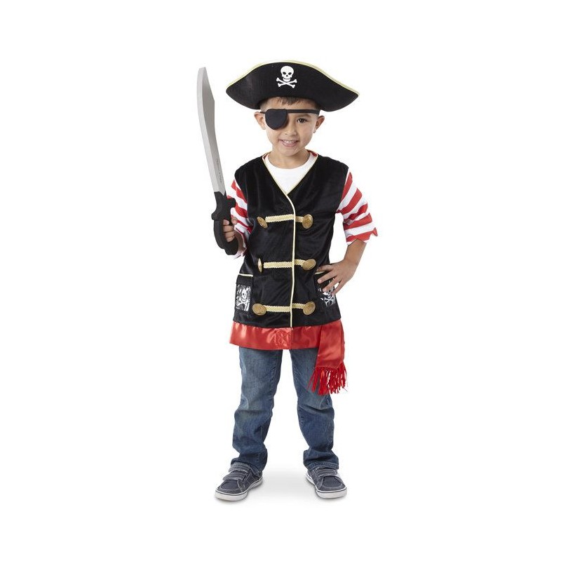 Déguisement de Pirate avec Accessoires Melissa & Doug - Veste + Chape