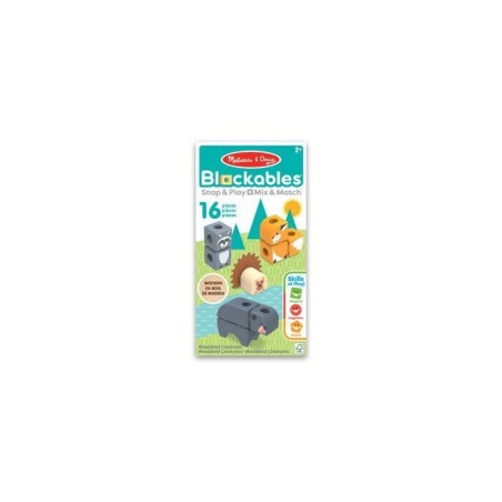 Blockables Les Animaux de la Foret Melissa & Doug - 16 Pieces en Bois FSC - SPIN MASTER - A partir de 2 ans