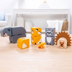 Blockables Les Animaux de la Foret Melissa & Doug - 16 Pieces en Bois