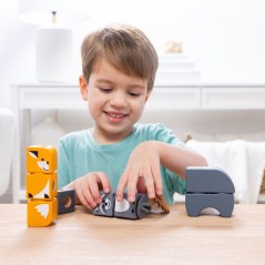 Blockables Les Animaux de la Foret Melissa & Doug - 16 Pieces en Bois
