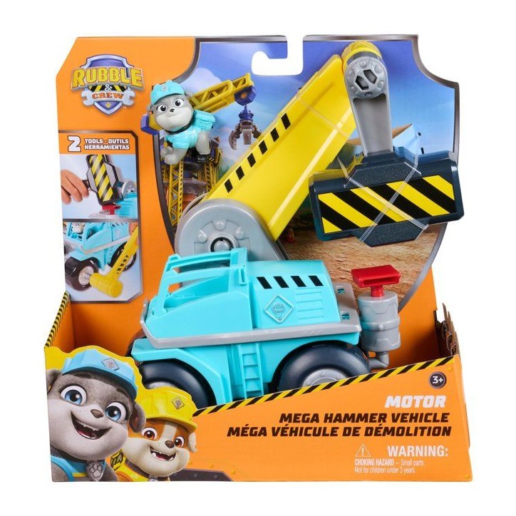 SPINMASTER Ruben & Cie - Méga Véhicule Démolition Molly - Véhicule chantier + figurine + accessoires - Des 3 ans