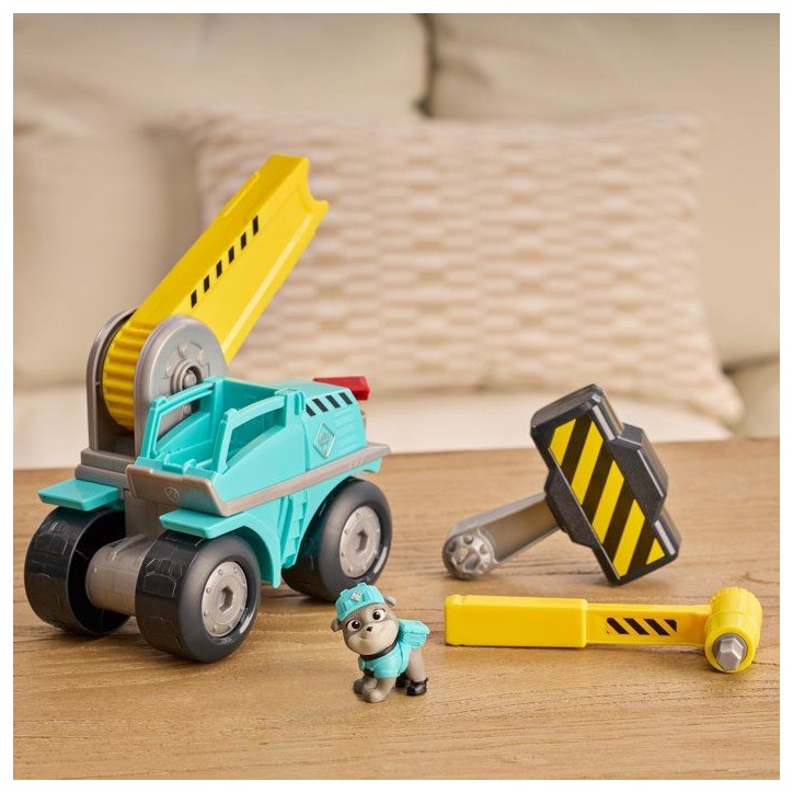 SPINMASTER Ruben & Cie - Méga Véhicule Démolition Molly - Véhicule chantier + figurine + accessoires - Des 3 ans