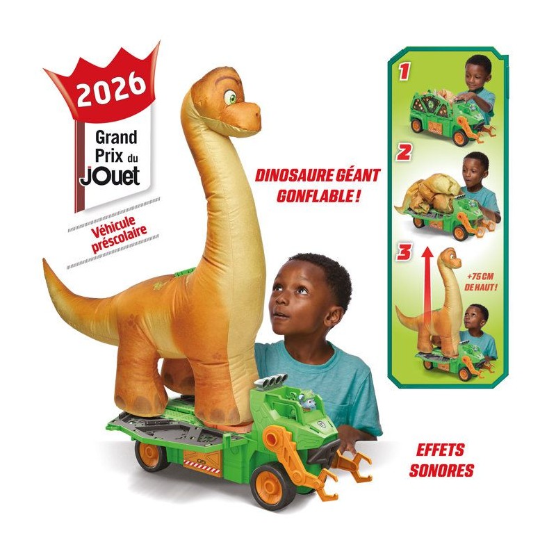 Véhicule Megasaurus La Pat' Patrouille - Dinosaure Gonflable de 75cm