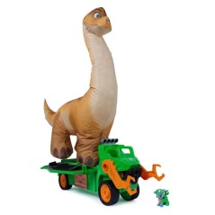 Véhicule Megasaurus La Pat' Patrouille - Dinosaure Gonflable de 75cm + Rocky - SPIN MASTER - A partir de 3 ans