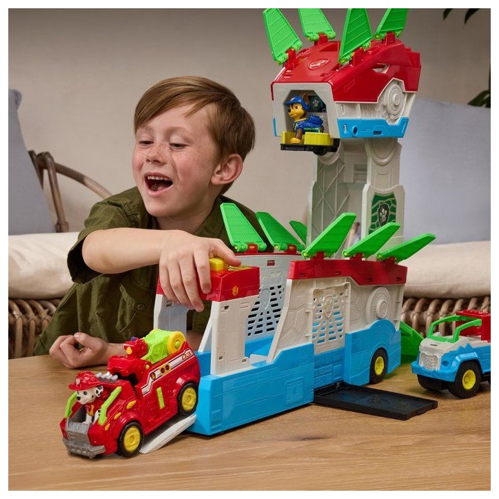 Quartier Général Dino Mobile La Pat' Patrouille - Camion Transformable + Chase - SPIN MASTER - A partir de 3 ans