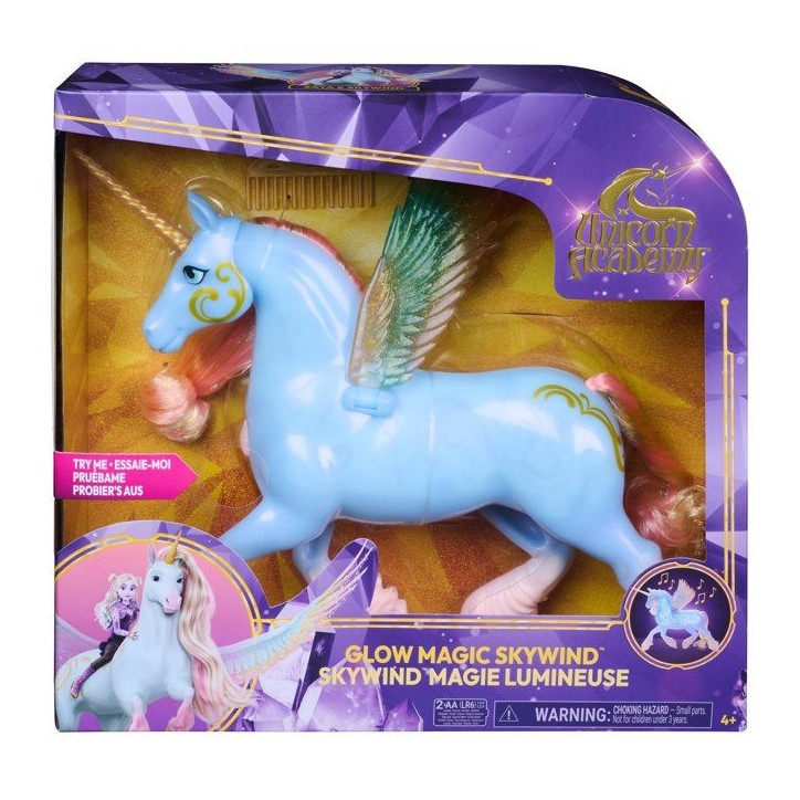 Licorne Interactive Skywind Ailes Magiques L'Ecole des Licornes - Sons et Lumieres - SPIN MASTER - A partir de 4 ans