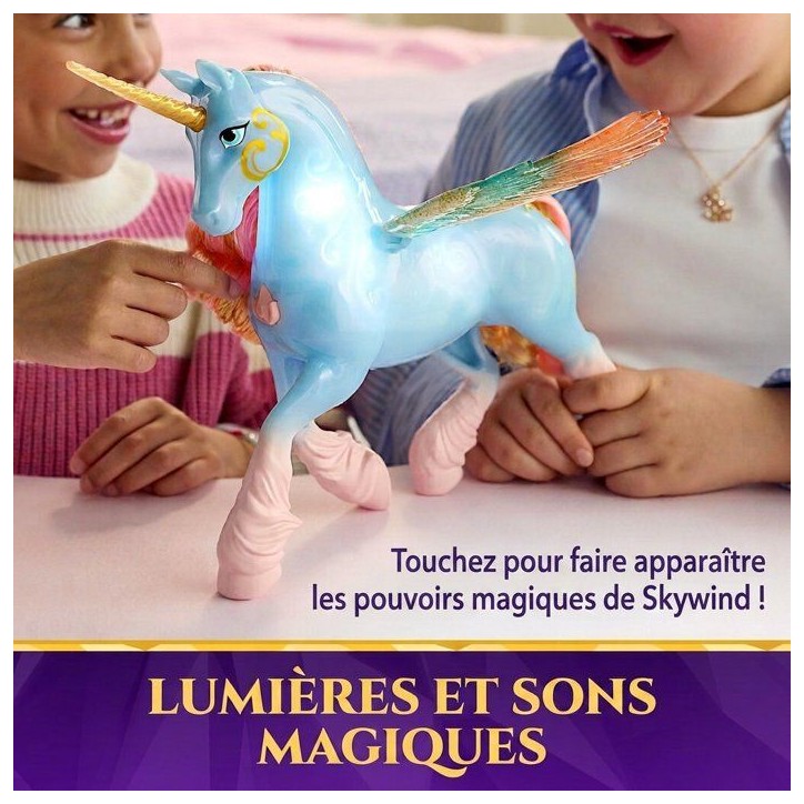 Licorne Interactive Skywind Ailes Magiques L'Ecole des Licornes - Sons et Lumieres - SPIN MASTER - A partir de 4 ans