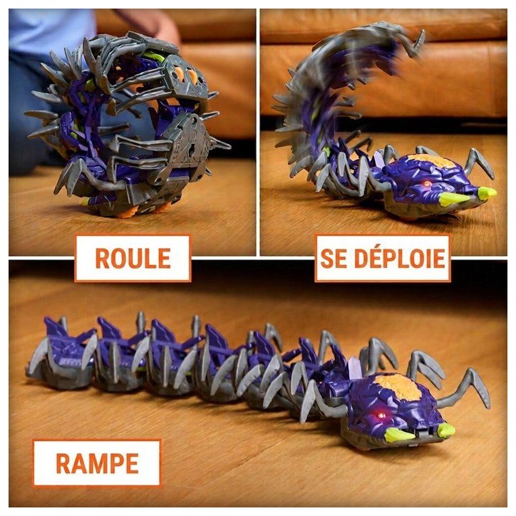 Explodapede Centipede Hex Bots - Centipede Radiocommandé Rechargeable USB - SPIN MASTER - A partir de 4 ans Explodapede Centipede Hex Bots - Centipede Radiocommandé Rechargeable USB - SPIN MASTER - A partir de 4 ans