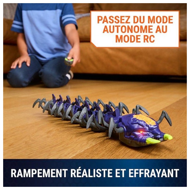 Explodapede Centipede Hex Bots - Centipede Radiocommandé Rechargeable USB - SPIN MASTER - A partir de 4 ans Explodapede Centipede Hex Bots - Centipede Radiocommandé Rechargeable USB - SPIN MASTER - A partir de 4 ans